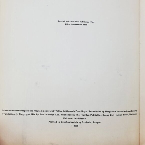 Pictorial History Magic Supernatural Book Bessy HCDJ 1968 (Occult, Witchcraft) - Picture 9 of 12